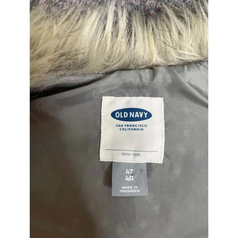 Old Navy Toddler Faux Fur Vest 4T